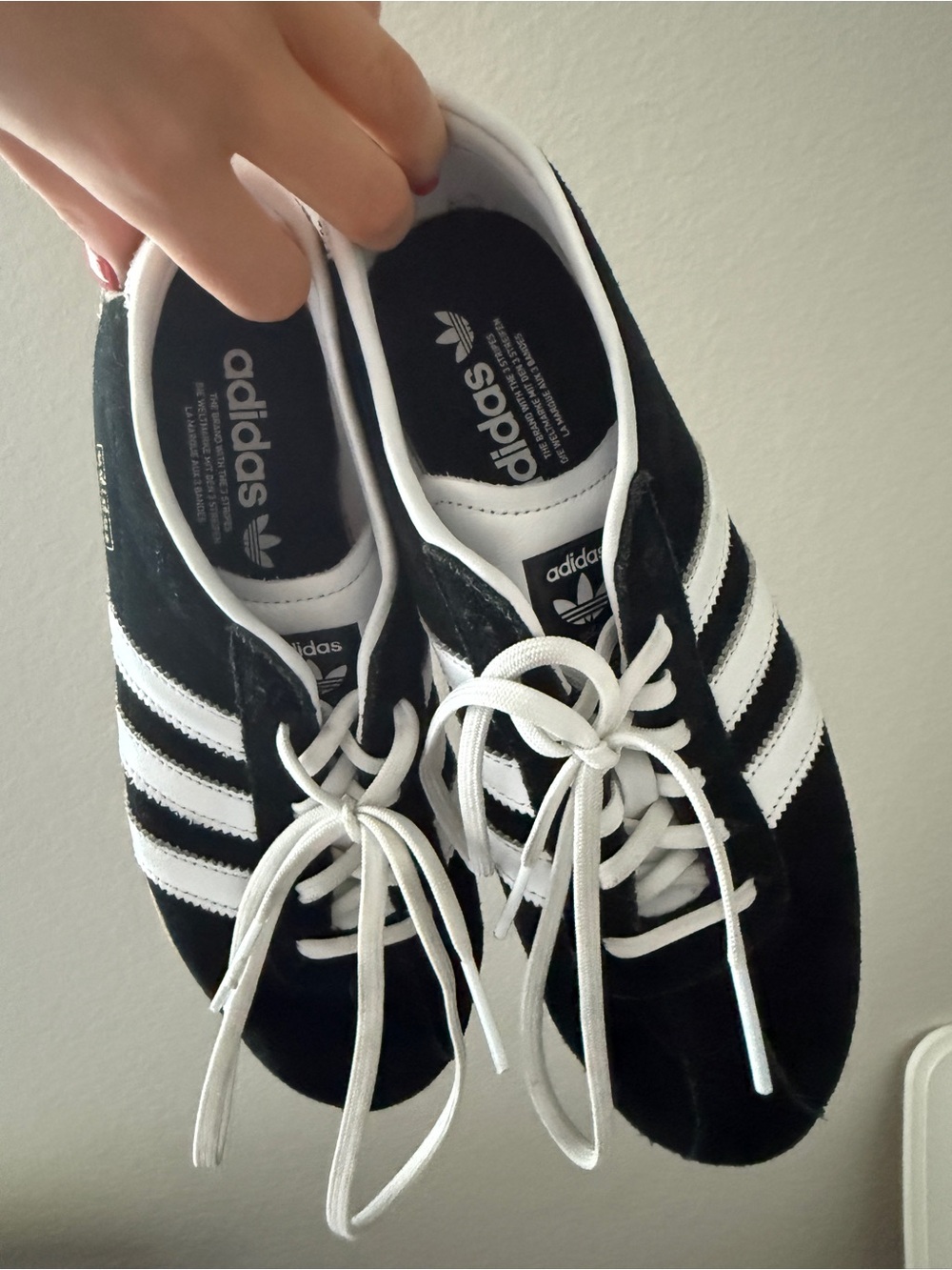 Adidas Women's Black & White Gazelle Sneakers - Picture 3 of 4